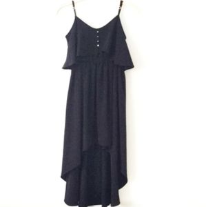 Newport High Low Dress in Black 4